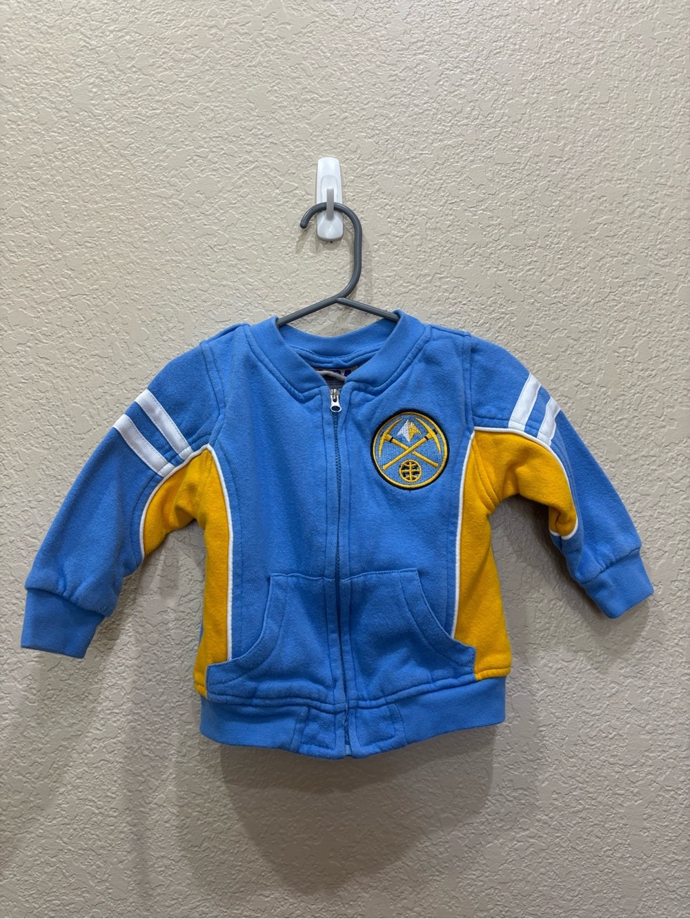 Vintage Denver Nuggets Toddler Jacket Full Zip Sweatshirt Throwback NBA Size 18M